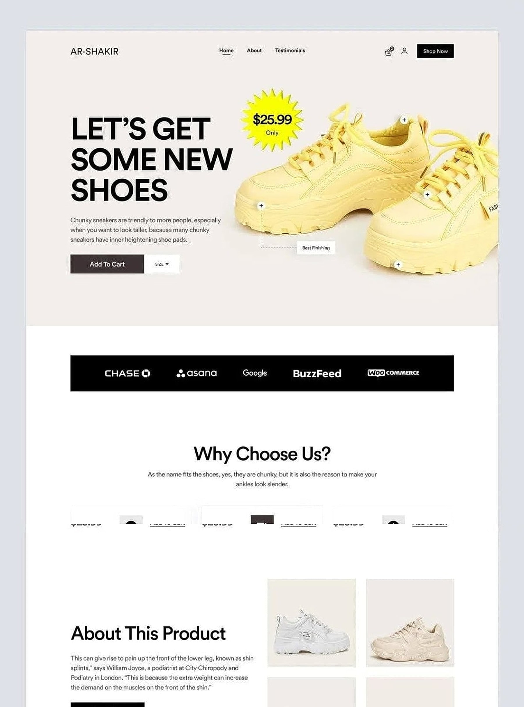 AR-SHAKIR — Chunky Sneaker UI