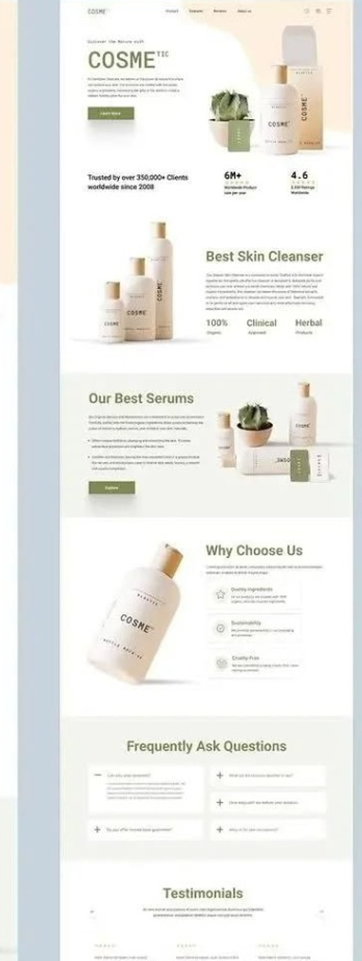 COSME — Cosmetic Brand UI