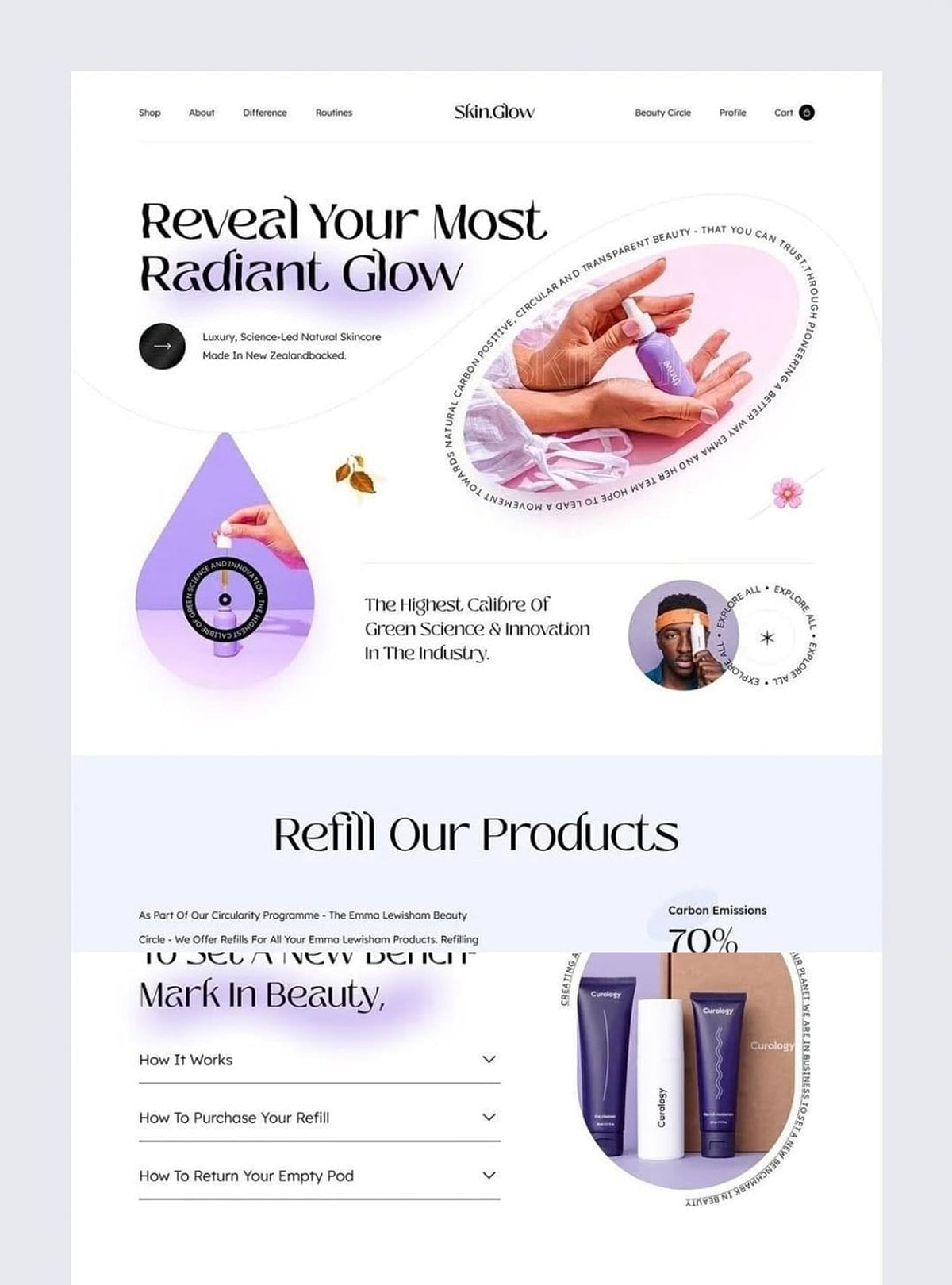 Skin.Glow — Natural Beauty UI